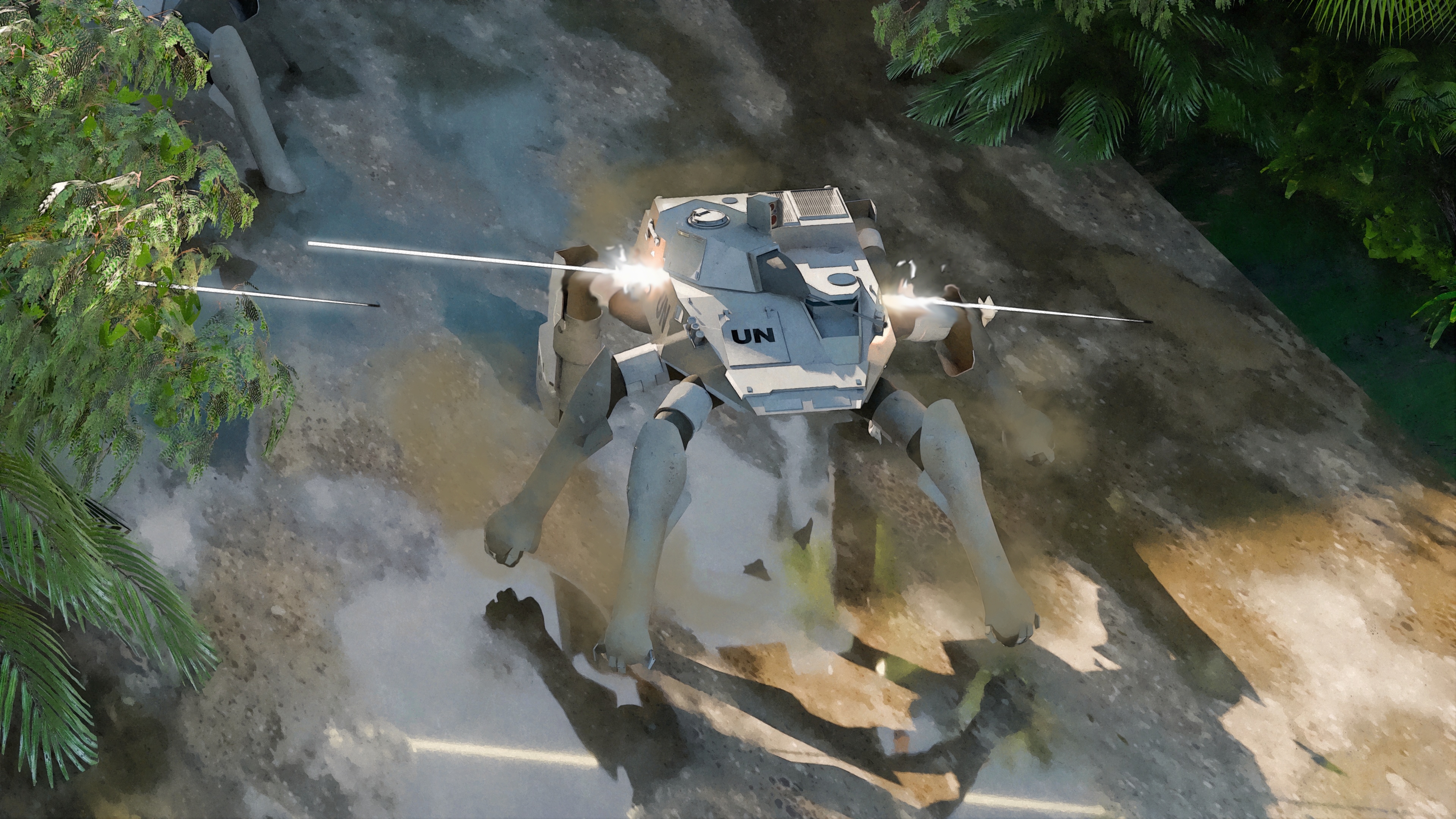 AMBUSHED MECH - COMIC STRIP - Large view